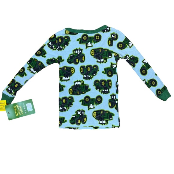 John Deere Tractor Print Infant Baby Boy Pajama Sleepwear Set - Size 18M - Picture 3 of 6